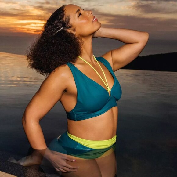 Vibrant Teal and Lime Bikini Set - Picture 8 of 8